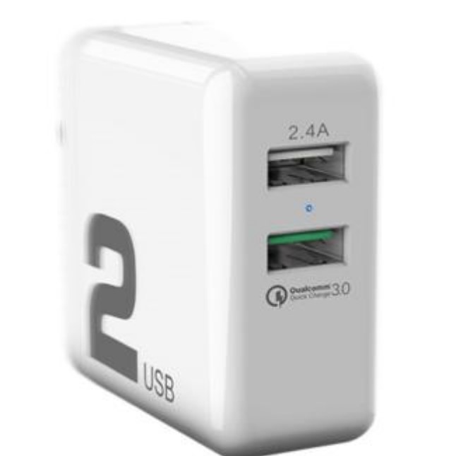 QC02 USB Charger 2 ports